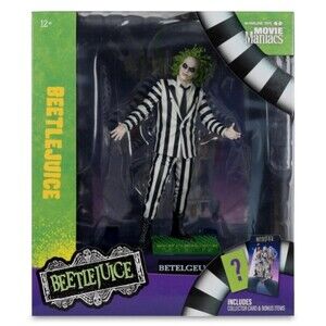 NEW! McFarlane Toys Movie Maniacs Beetlejuice 6-Inch Posed Figure